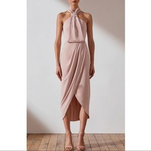 Shona Joy Core Knot Draped Dress